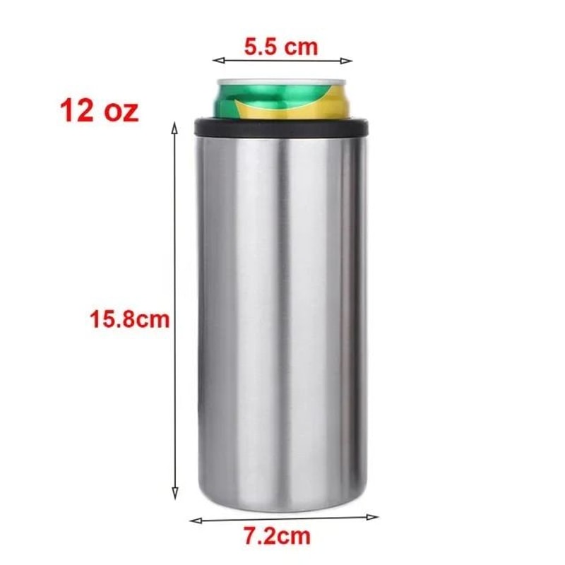 Stainless Steel Beer Bottle Cooler Double Wall Vacuum Insulated 8