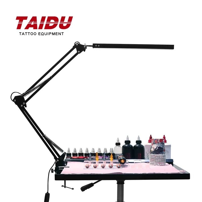 TAIDU Tattoo Adjustable LED Work Light With Clamp For Professional Studios 0