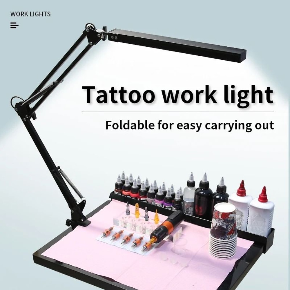 TAIDU Tattoo Adjustable LED Work Light With Clamp For Professional Studios 5
