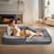 Human Size Giant Orthopedic Dog Bed 180cm Plush Foldable Calming Bed For Pets And Adults 0