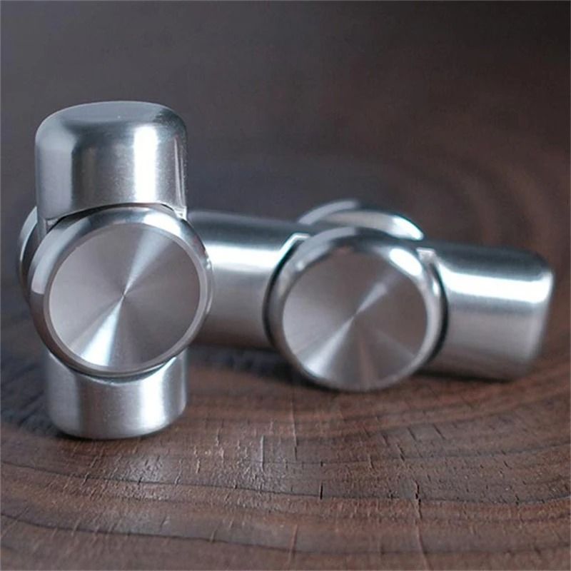 Stainless Steel Brushed Fidget Spinner EDC Hand Spinner For Focus And Stress Relief 0