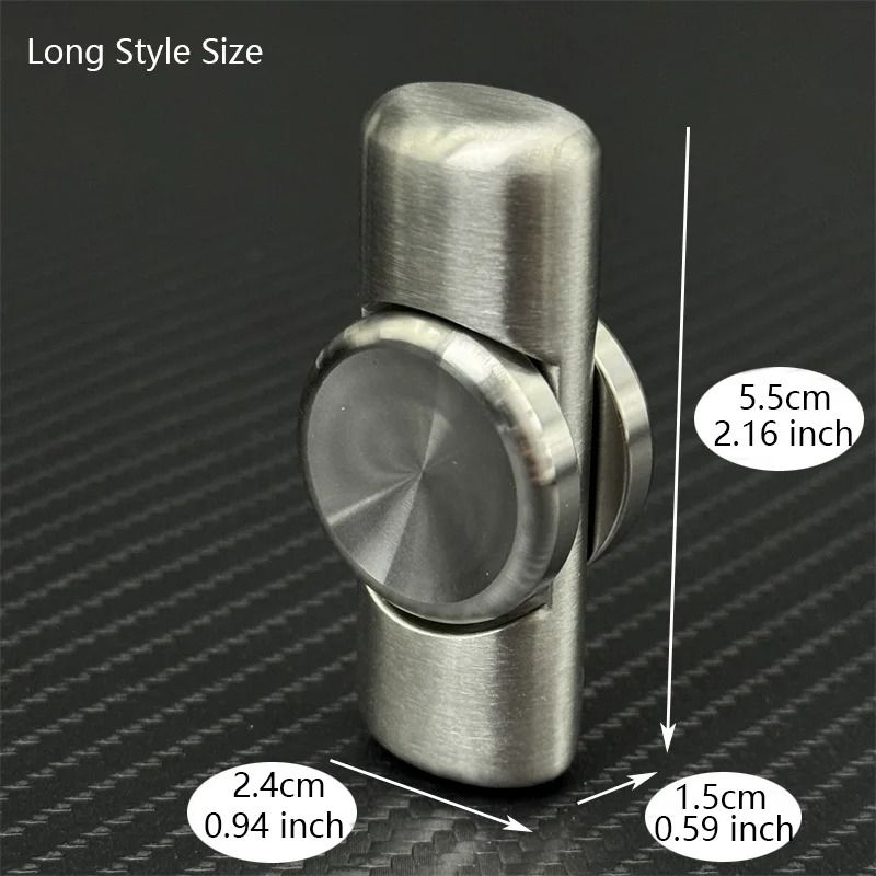Stainless Steel Brushed Fidget Spinner EDC Hand Spinner For Focus And Stress Relief 4