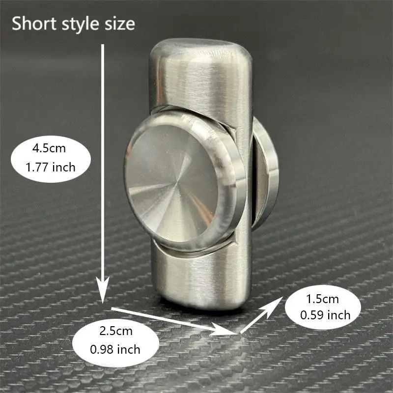 Stainless Steel Brushed Fidget Spinner EDC Hand Spinner For Focus And Stress Relief 5