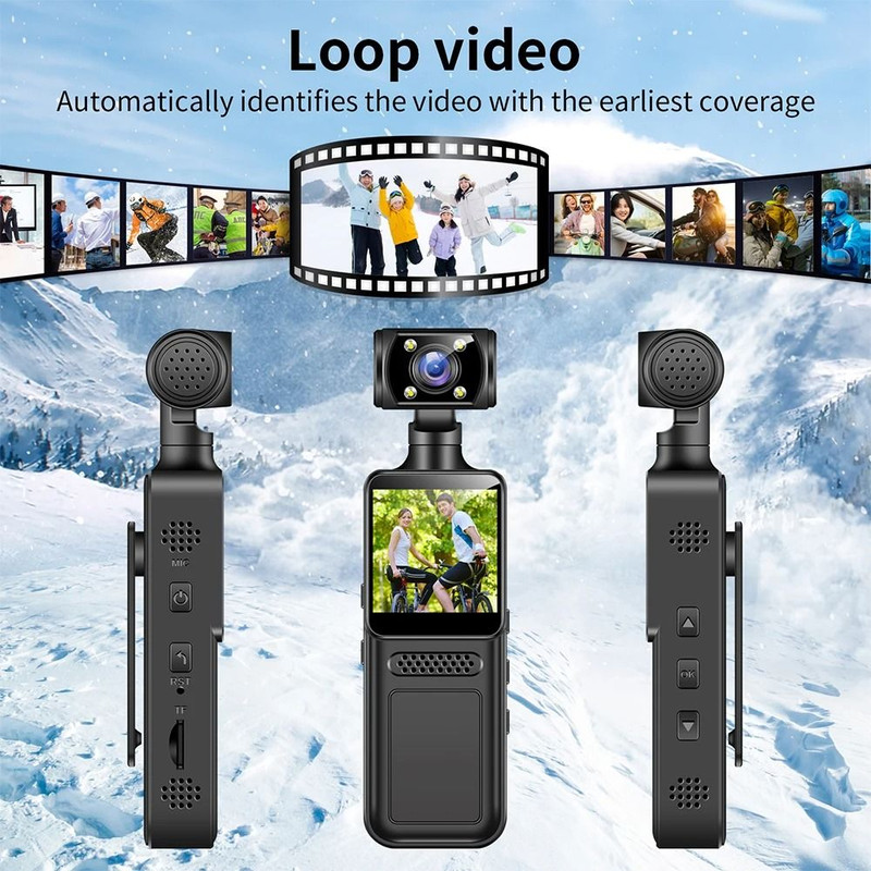 HD 4K Mini WiFi Action Camera With Motion Detection And 180 Degree Rotating Mount 2