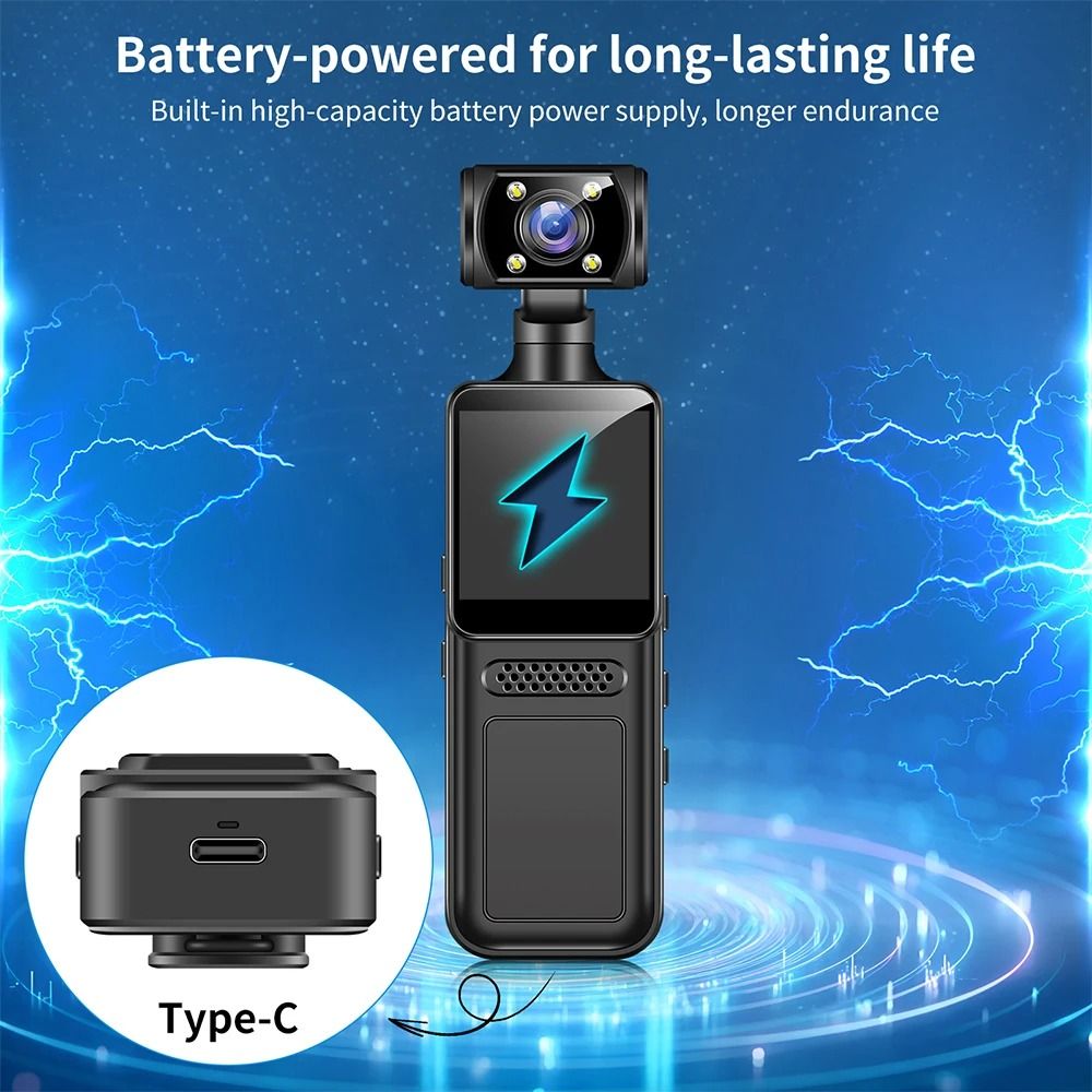 HD 4K Mini WiFi Action Camera With Motion Detection And 180 Degree Rotating Mount 5