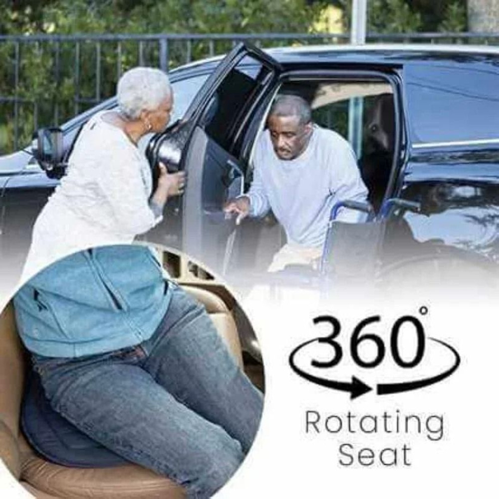 Rotating Seat Cushion Memory Foam Car Chair Aid For Easy Turning And Comfort 0