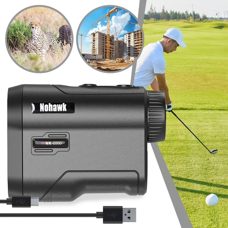 Nohawk 1000 Yard Golf Laser Rangefinder With Slope Compensation 5