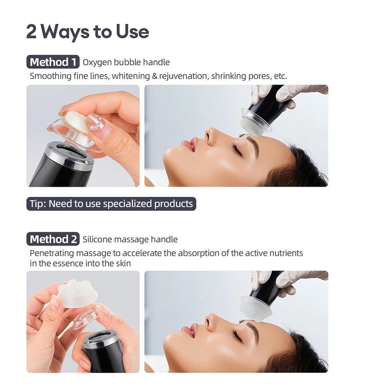 Oxygen Bubble Pen 360 Degree Rotating CO2 Bubble Facial Rejuvenation Device 4