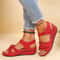 Summer Womens Open Toe Sandals Soft Wedge Shoes For Walking And Party Wear 8