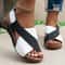 Women Soft Heels Peep Toe Summer Wedge Sandals Lightweight Comfortable Footwear 6