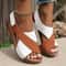 Women Soft Heels Peep Toe Summer Wedge Sandals Lightweight Comfortable Footwear 7