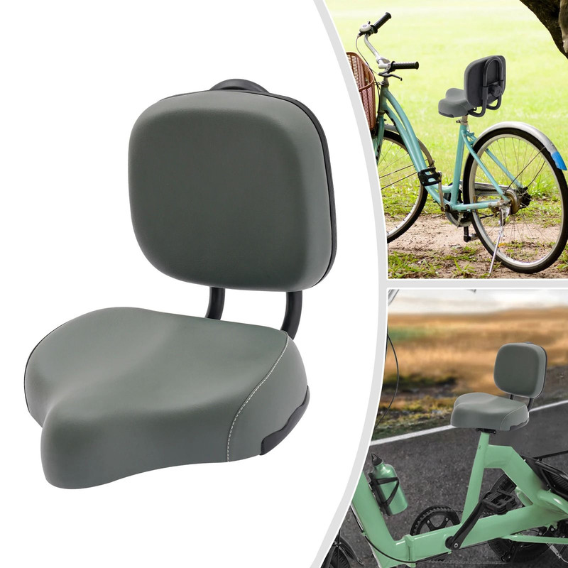 Comfortable Bike Seat With Backrest For Tricycles And Electric Bikes Extra Wide Saddle 0