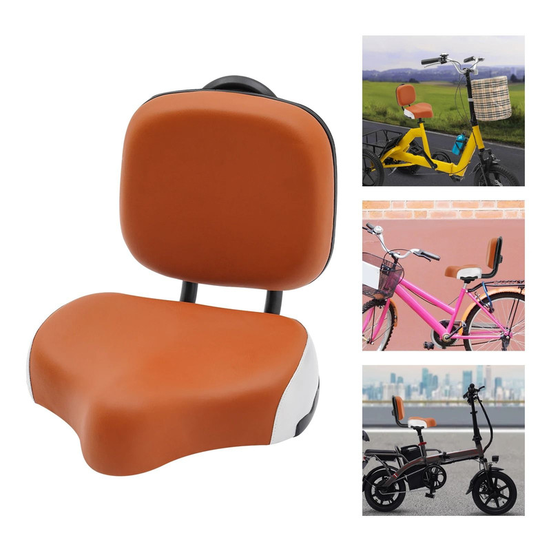 Comfortable Bike Seat With Backrest For Tricycles And Electric Bikes Extra Wide Saddle 3