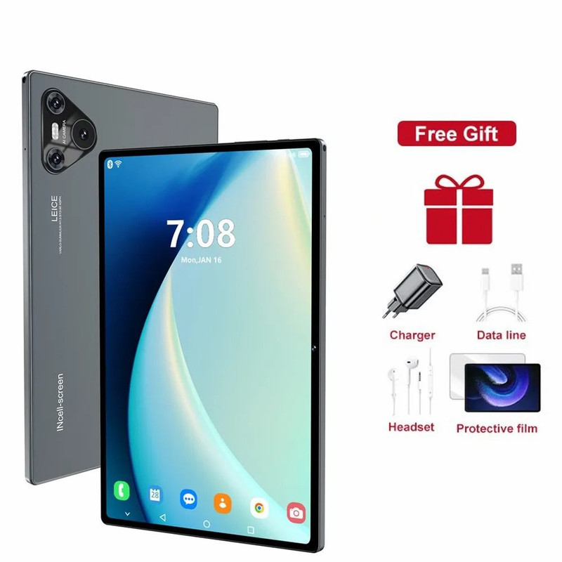 2025 New 16 Pro Tablet 10 Inch Android 4K Dual SIM GPS With 16GB 1TB And Snapdragon 870 6