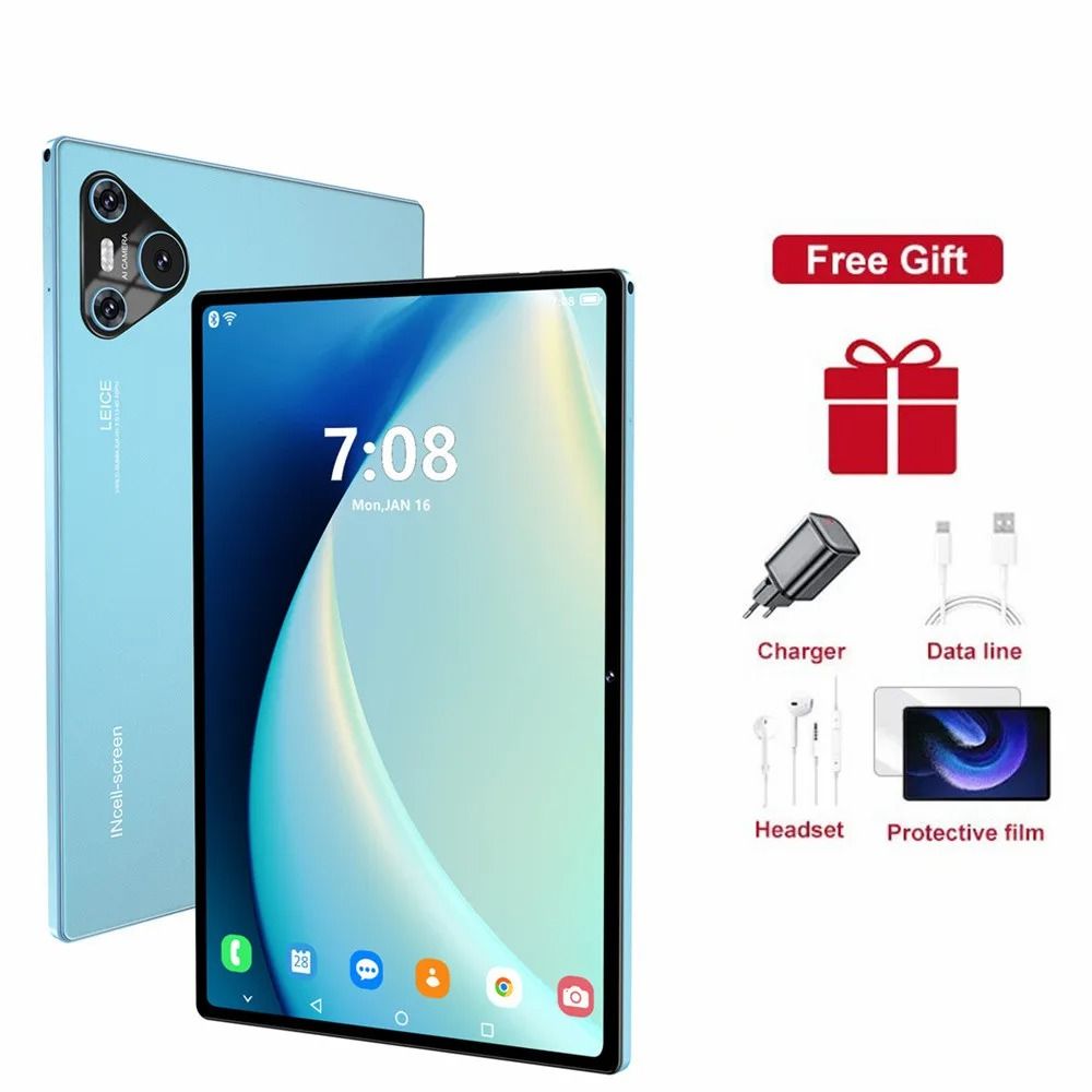 2025 New 16 Pro Tablet 10 Inch Android 4K Dual SIM GPS With 16GB 1TB And Snapdragon 870 7