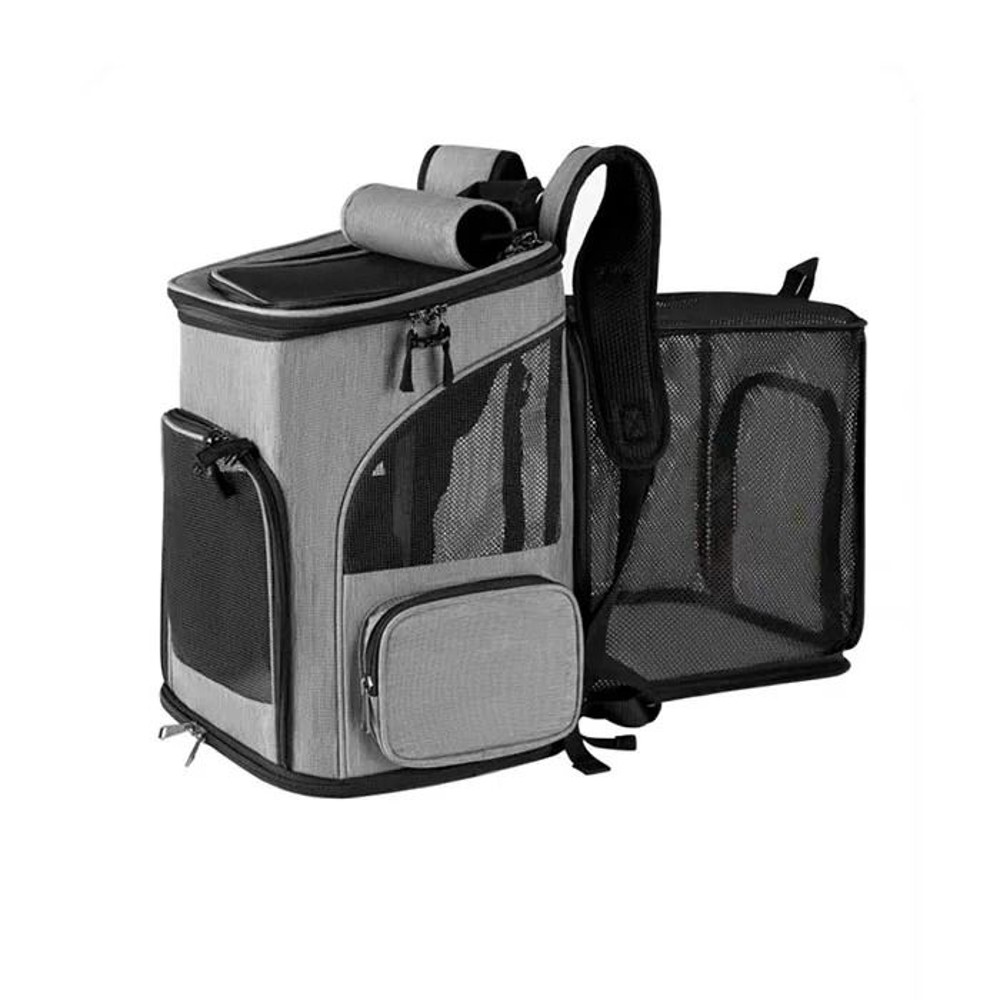 Breathable Cat Carrier Backpack Foldable Expandable Travel Bag For Cats And Small Dogs 6