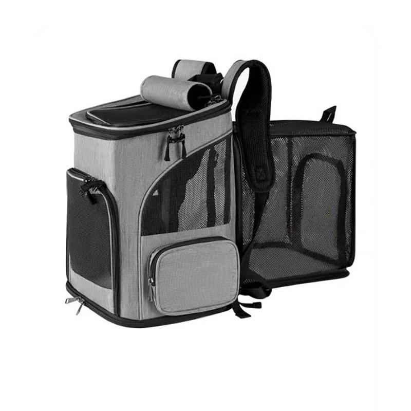 Breathable Cat Carrier Backpack Foldable Expandable Travel Bag For Cats And Small Dogs 6