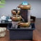 Indoor Tabletop Water Fountain Decorative Zen Waterfall For Home Office Relaxation 0