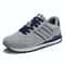 Men Casual Leather Sneakers Lightweight Breathable Lace Up Flats 0