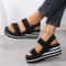 Women Slingback Wedge Sandals Lightweight Outdoor Summer Slides 10