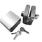 Stainless Steel Glass Door Lock For 10 To 12mm Doors With Double Side Access 3
