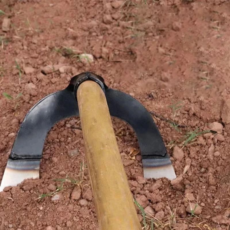Thickened Manganese Steel Weeding Hoe Handheld Garden Tool For Loosening Soil And Removing Weeds 3