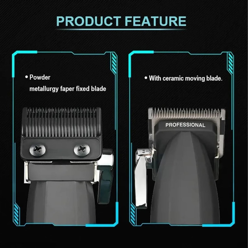 VGR Hair Trimmer Professional Clipper With Adjustable Blade And LED Display 4