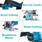 5 Inch Brushless Electric Circular Saw Cordless High Power Wood Cutting Tool Compatible With Makita 4