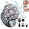 Mens Bald Head Electric Shaver 9 Blade Floating Rechargeable Trimmer With Beard Nose And Ear Attach 0