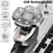 Mens Bald Head Electric Shaver 9 Blade Floating Rechargeable Trimmer With Beard Nose And Ear Attach 3