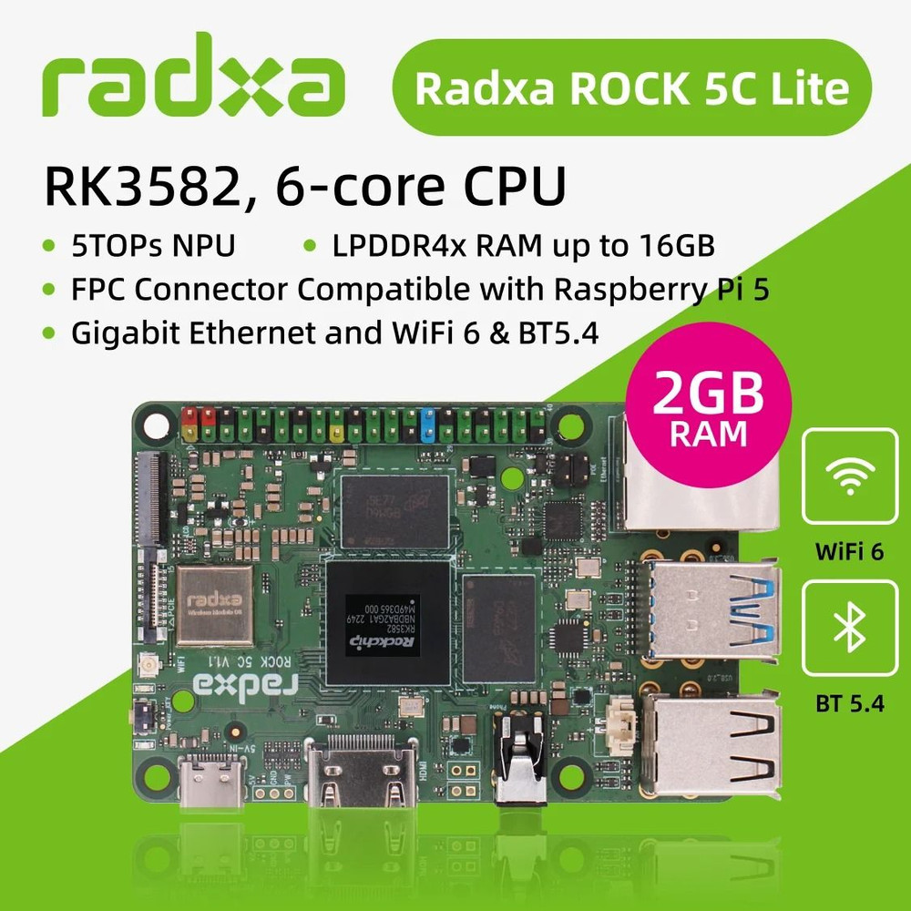 Radxa ROCK 5C Single Board Computer With RK3588S2 Or RK3582 Processor 4