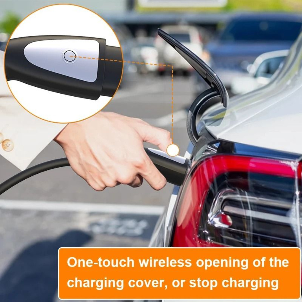 Feyree Portable EV Charger 35KW 16A Adjustable Fast Charging With TS NACS Plug For Tesla 1