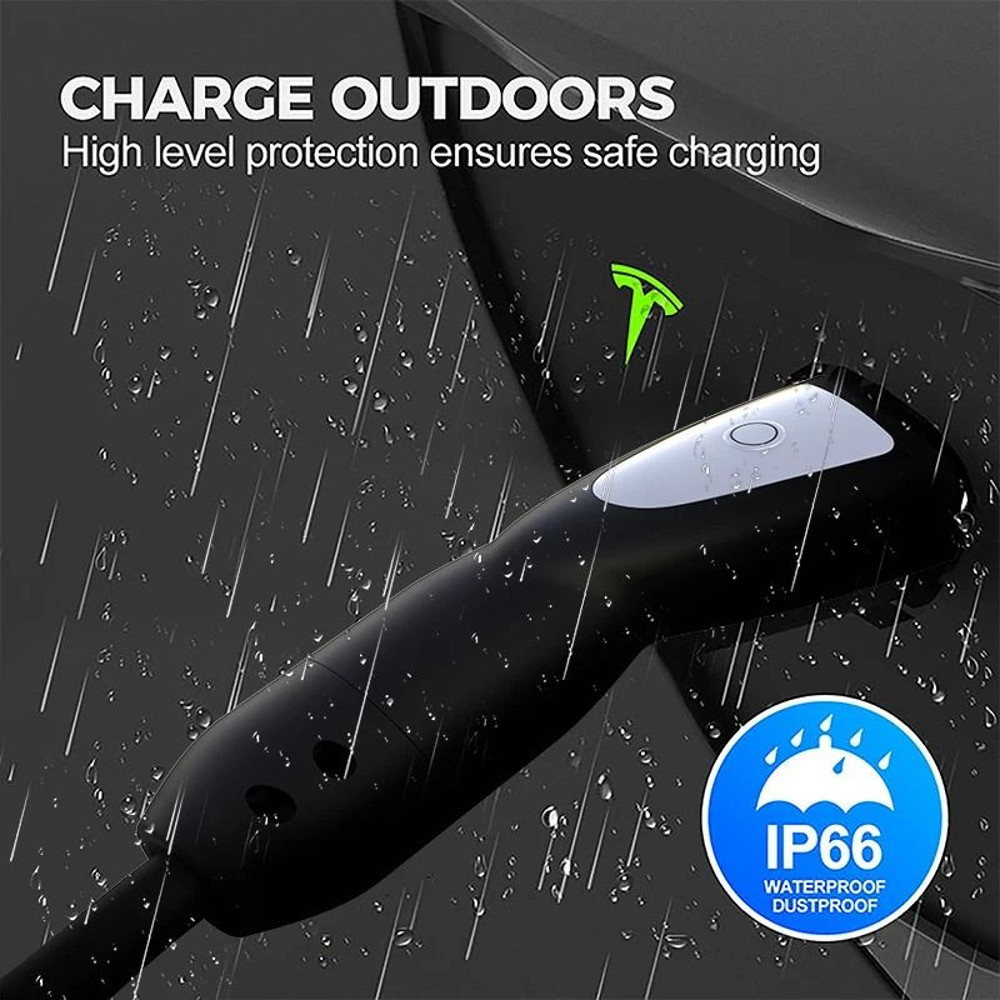 Feyree Portable EV Charger 35KW 16A Adjustable Fast Charging With TS NACS Plug For Tesla 2