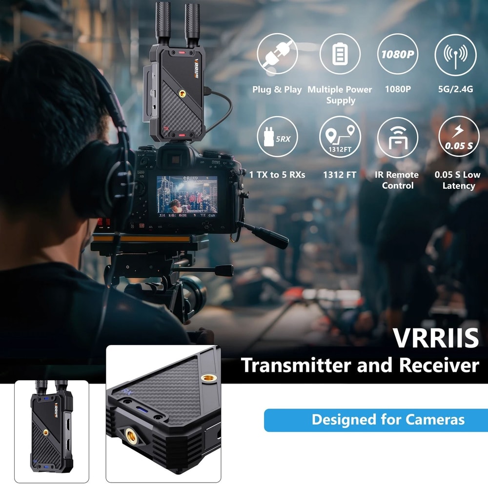 HDMI Wireless Extender Kit With Video Transmitter And Receiver For Home Church And Gaming 1