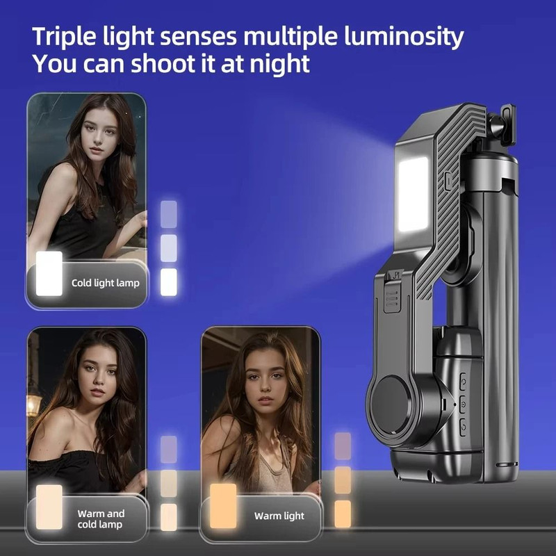 Handheld Gimbal Stabilizer With Tripod Stand And Wireless Remote For IPhone And Android 5