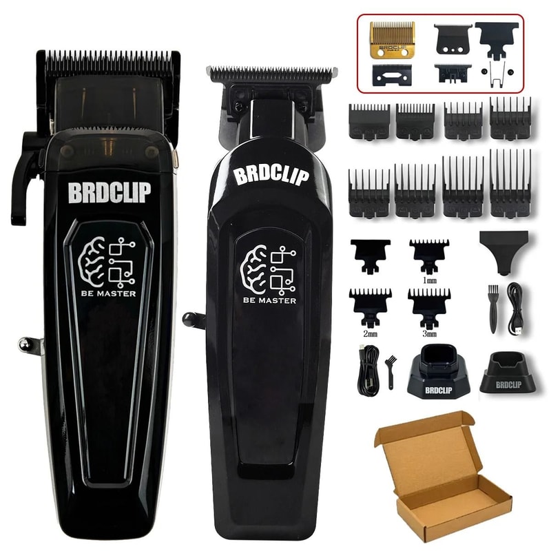 BRDCLIP Professional Hair Clipper Kit With Base Charger And DLC Blade For Men 3