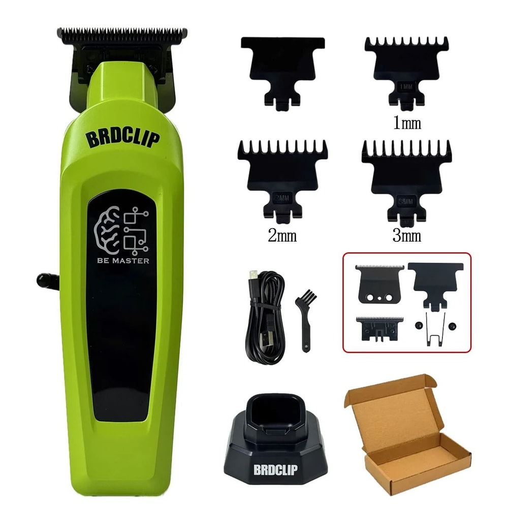 BRDCLIP Professional Hair Clipper Kit With Base Charger And DLC Blade For Men 22
