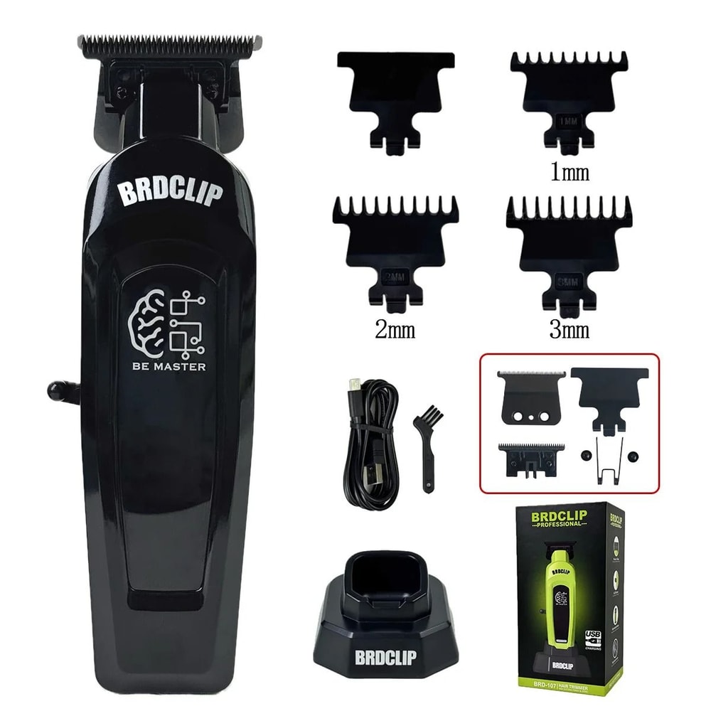 BRDCLIP Professional Hair Clipper Kit With Base Charger And DLC Blade For Men 23