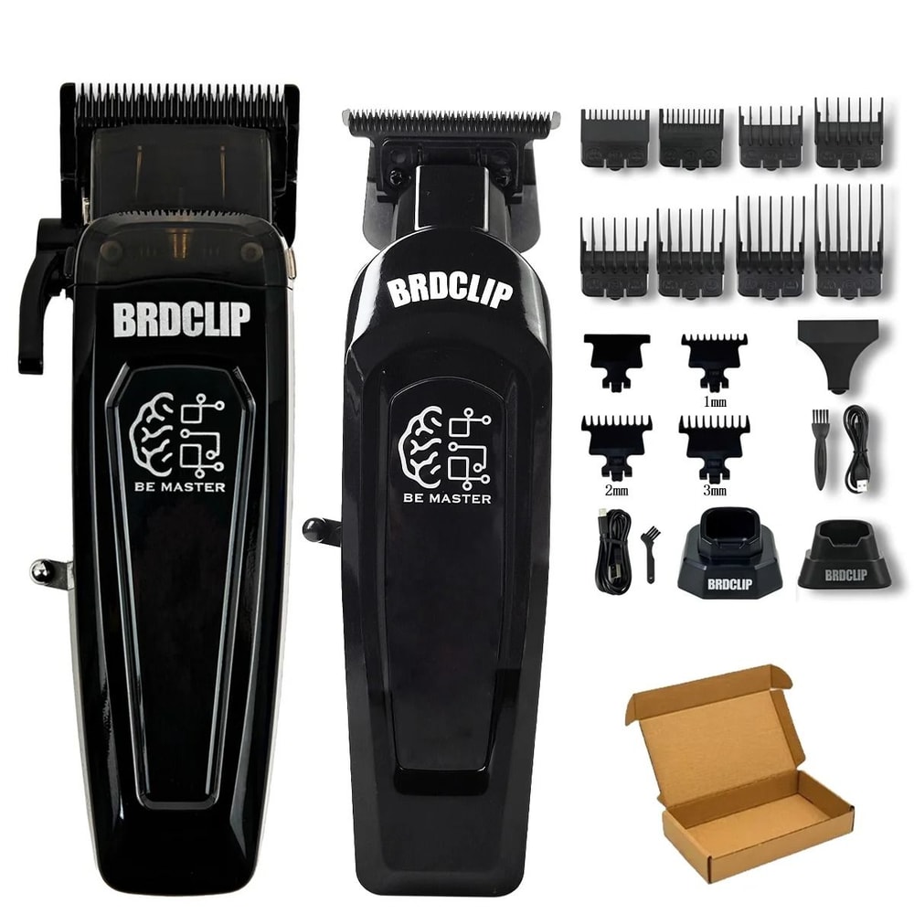 BRDCLIP Professional Hair Clipper Kit With Base Charger And DLC Blade For Men 21