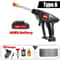 500W Portable High Pressure Car Washer With Rechargeable Electric Water Gun And Foam Machine For 21 7