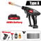 500W Portable High Pressure Car Washer With Rechargeable Electric Water Gun And Foam Machine For 21 7