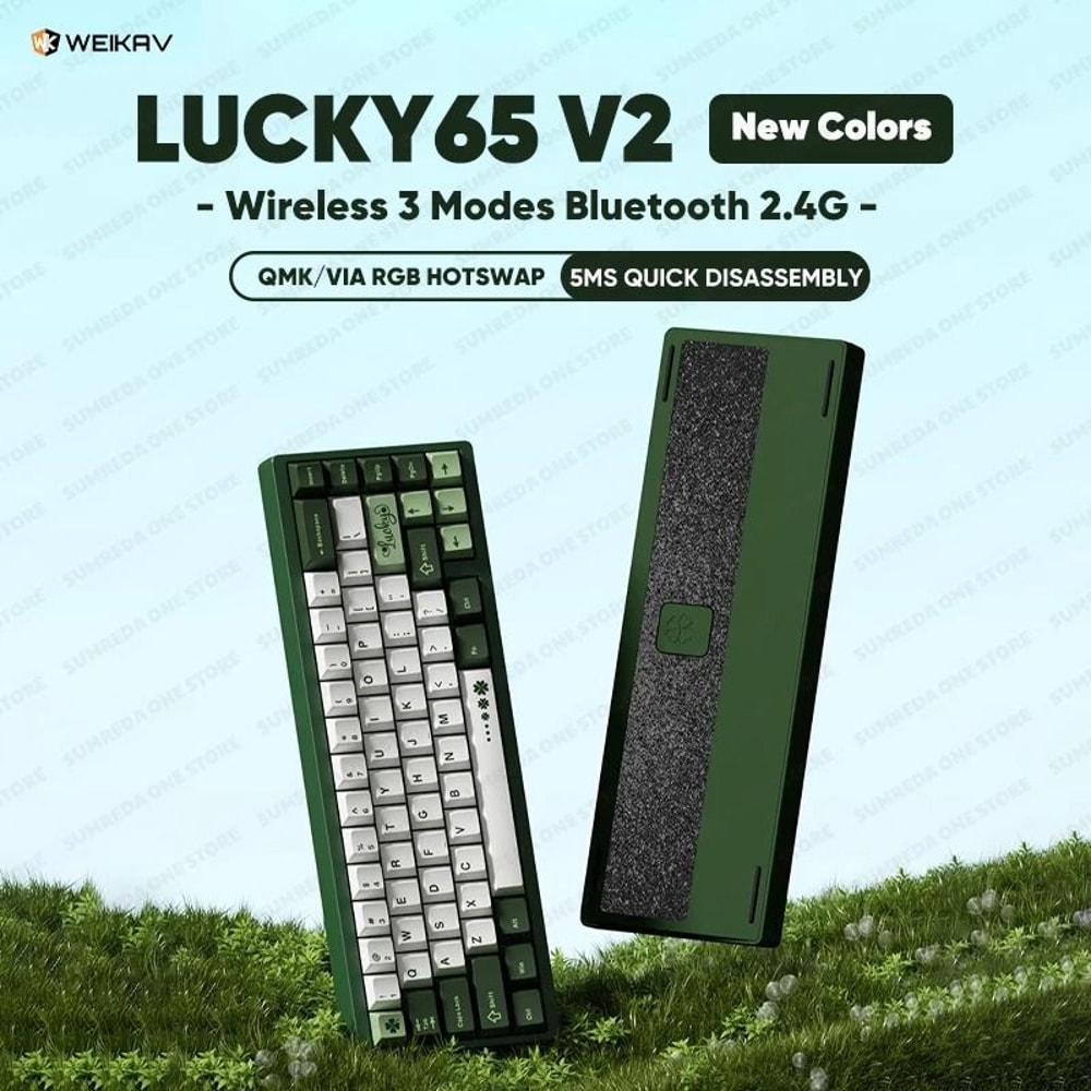 Lucky65 V2 65 Keys Mechanical Keyboard With Aluminum Case RGB Lighting And Hot Swappable Switches 0