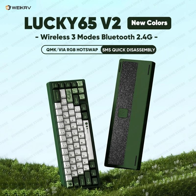 Lucky65 V2 65 Keys Mechanical Keyboard With Aluminum Case RGB Lighting And Hot Swappable Switches 0