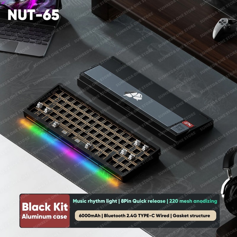 Lucky65 V2 65 Keys Mechanical Keyboard With Aluminum Case RGB Lighting And Hot Swappable Switches 6