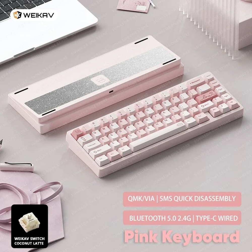 Lucky65 V2 65 Keys Mechanical Keyboard With Aluminum Case RGB Lighting And Hot Swappable Switches 26