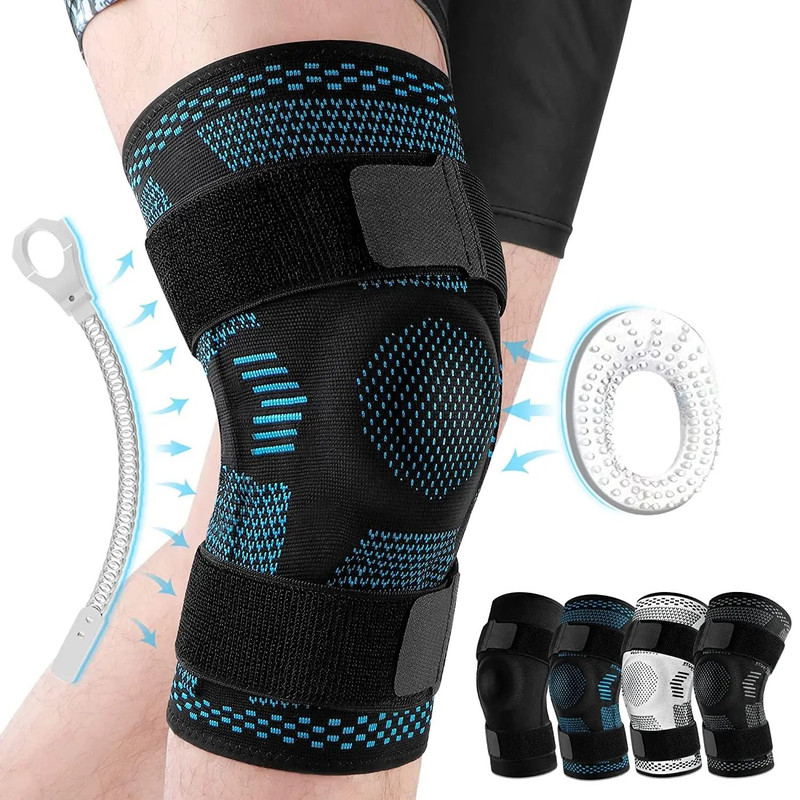 Sports Knee Pads With Side Stabilizers And Patella Gel Support For Pain Relief And Injury Recovery 6