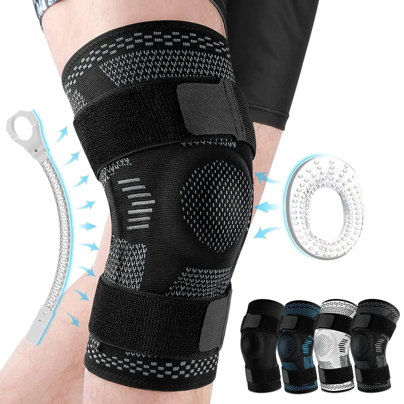 Sports Knee Pads With Side Stabilizers And Patella Gel Support For Pain Relief And Injury Recovery 9