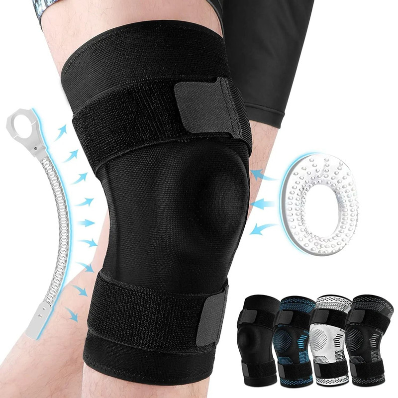 Sports Knee Pads With Side Stabilizers And Patella Gel Support For Pain Relief And Injury Recovery 8