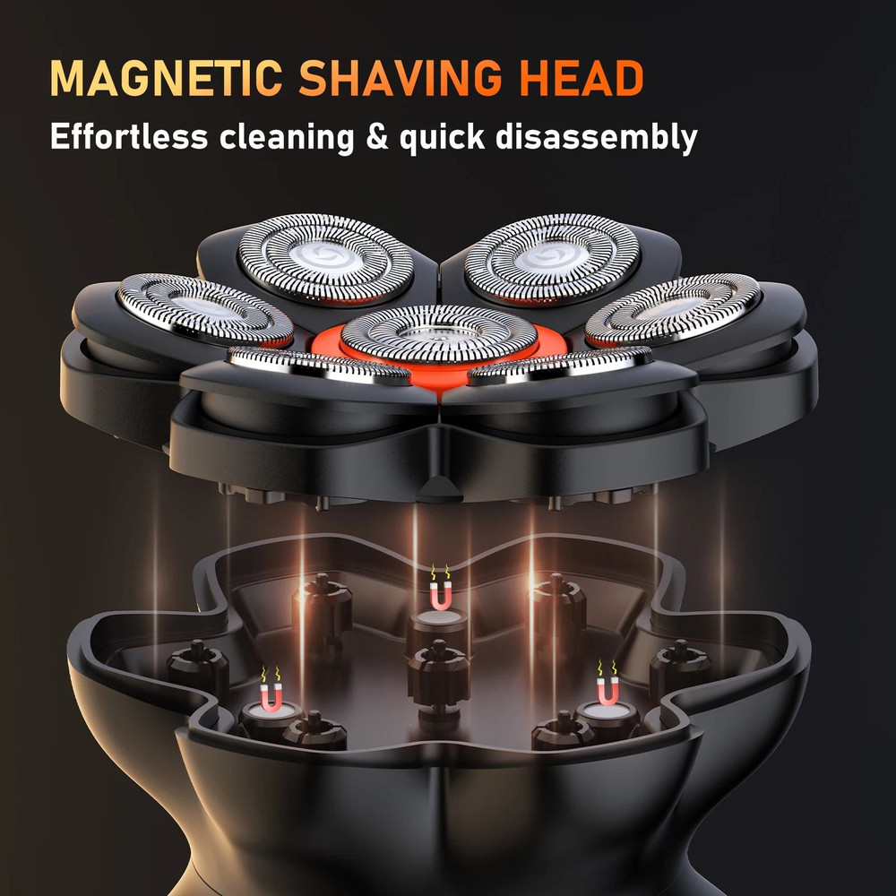 MAXGROOM 7D Head Shaver For Bald Men With Wet And Dry Electric Shaving And Beard Trimming 2