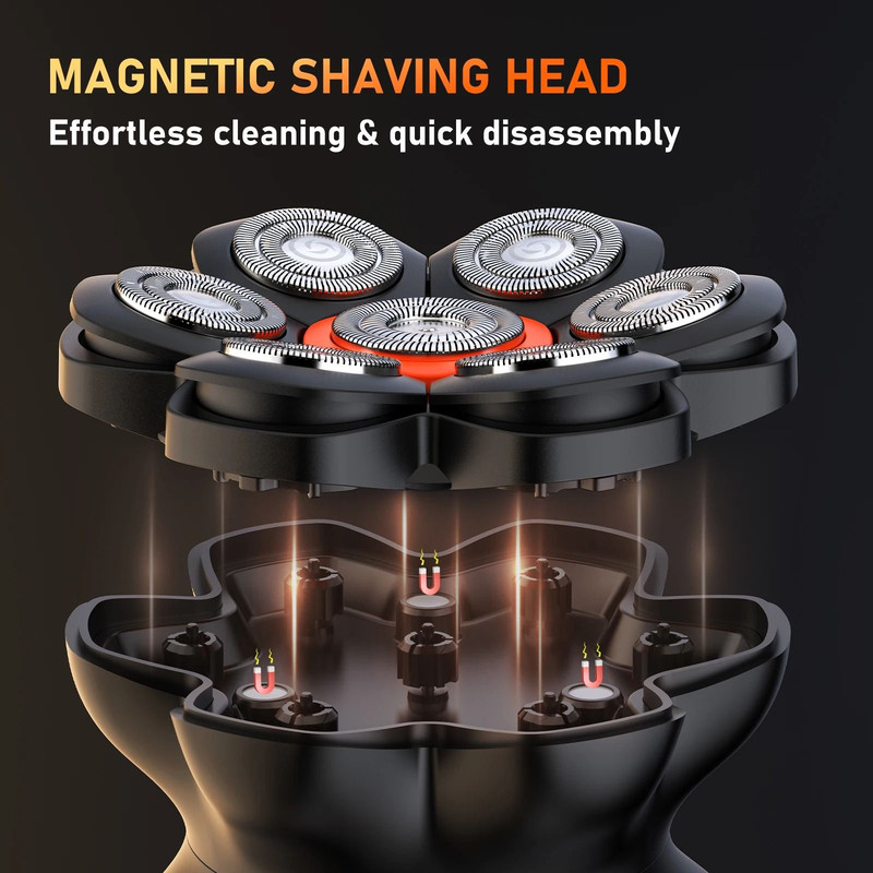 MAXGROOM 7D Head Shaver For Bald Men With Wet And Dry Electric Shaving And Beard Trimming 2